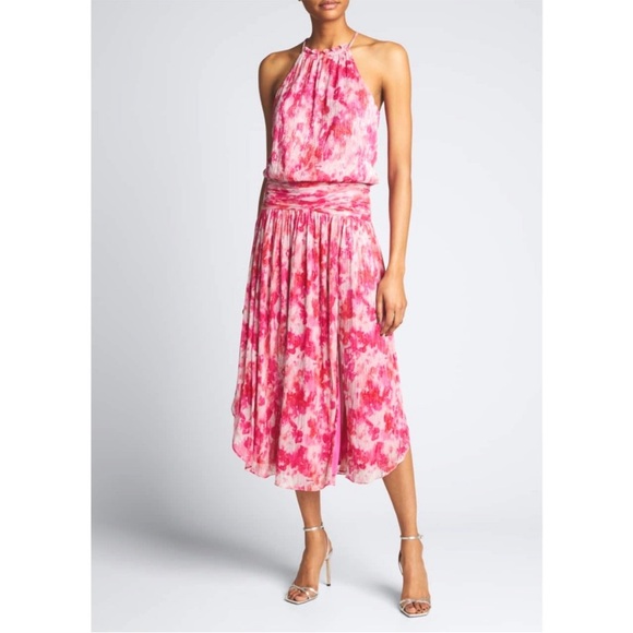 Ramy Brook Dresses & Skirts - Ramy Brook Printed Alexa Metallic Knit Midi Dress